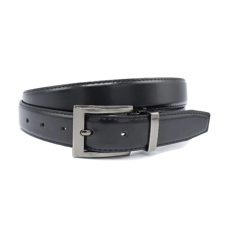 adjustable faux leather belt -ADJUSTABLE BELT BLACK