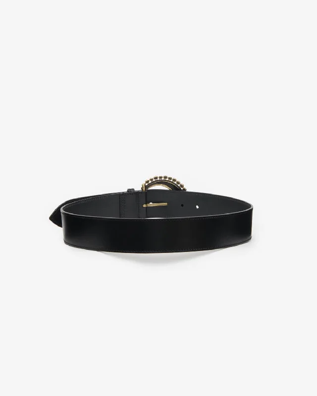 patterned leather belt for men -Oran belt