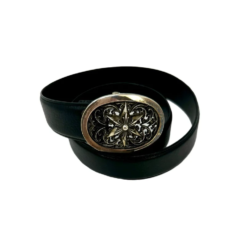 leather belt with statement buckle -Chrome Hearts Belt