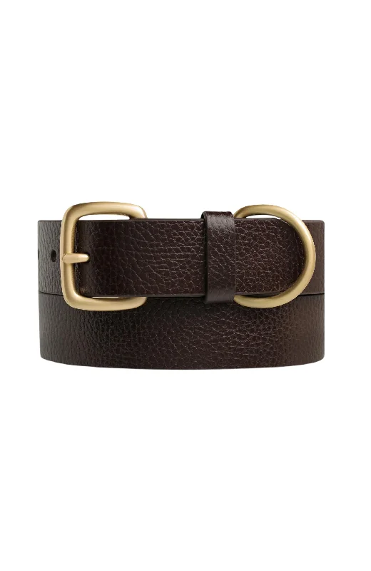 fabric waist belt for women -Disarm Belt Choc Gold