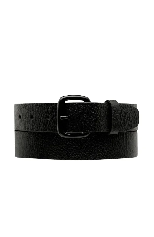 men’s casual woven belt -Ease Up Belt Black Black