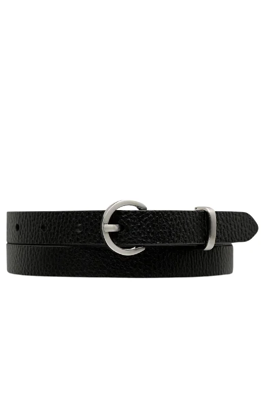 braided belt for men -Happens All The Time Belt Black Silver