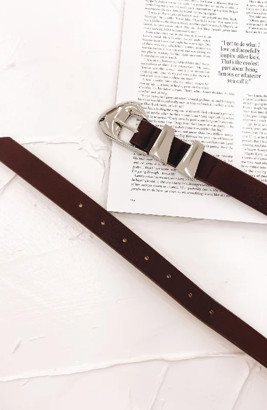 belt for shorts -Haylee Belt Brown Silver