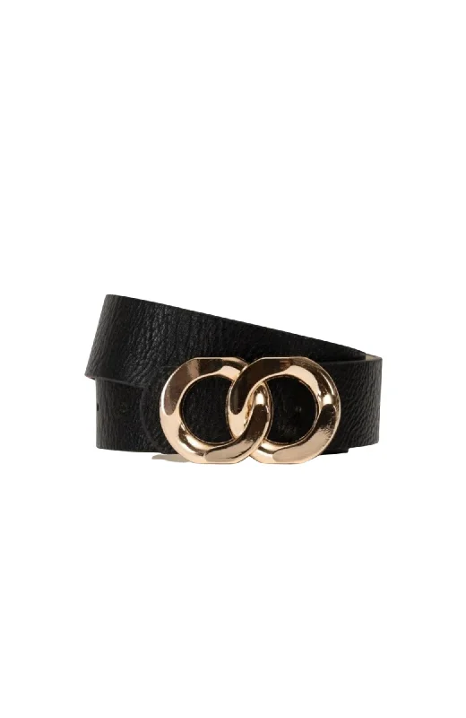 wide belt for casual dress -Kennedy Belt Black