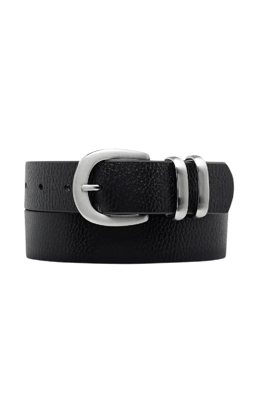 chic waist belt -Let It Be Belt Black Silver