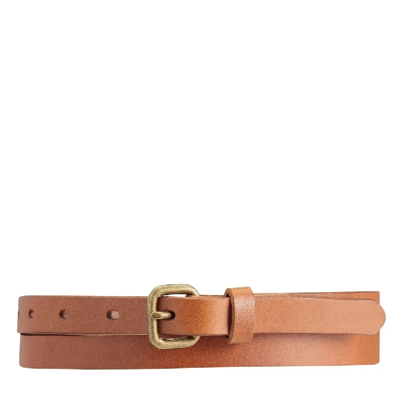 men’s leather braided belt -Only Lovers Left Belt Tan