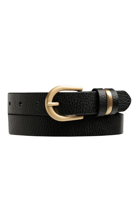 women’s statement waist belt -Over And Over Belt Black Gold