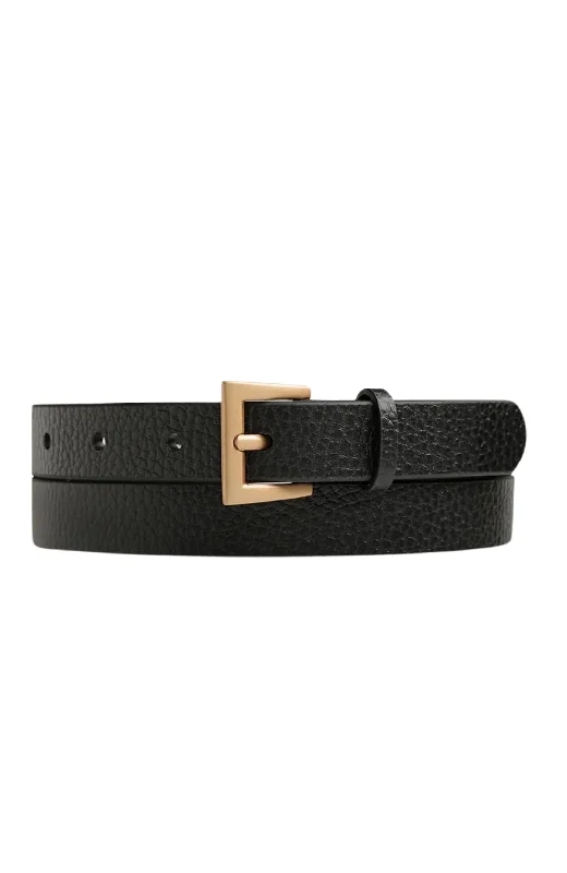 buckle belt for dress -Part Of Me Belt Black Gold