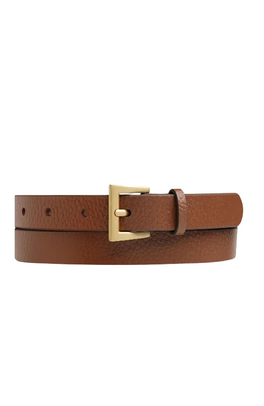 patterned belt for women -Part Of Me Belt Tan Gold