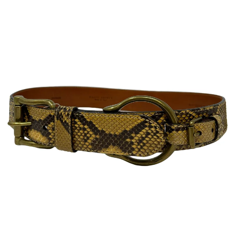 vintage leather belt -Ralph Lauren Python Waist Belt