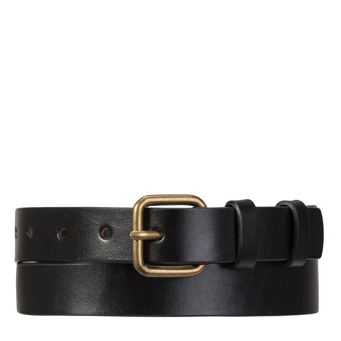 men’s dress belt with buckle -Revelry Belt Black