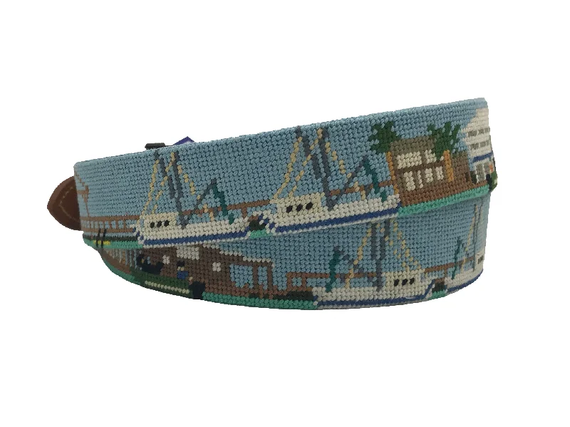 elastic leather waist belt -Shem Creek