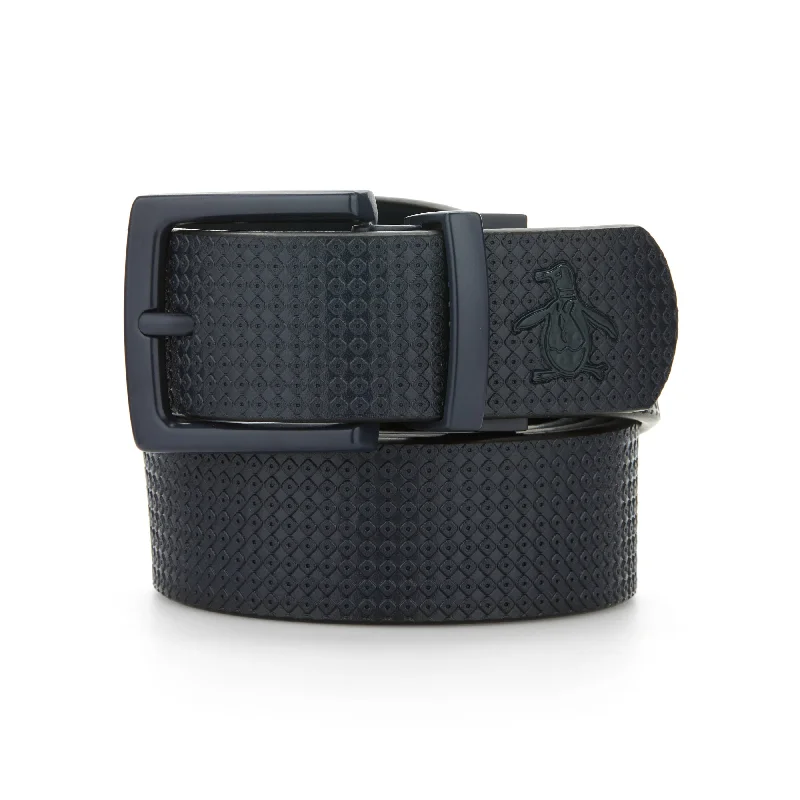 men’s reversible belt -Tonal Textured Golf Belt