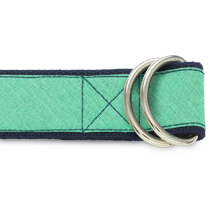 trendy dress belt for women -Colinette Mint - D-Ring Belts