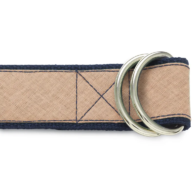 high-quality casual belt for men -Colinette Sand - D-Ring Belts