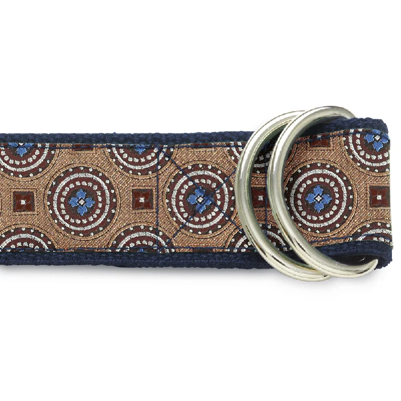 classic woven belt for men -Eaton - D-Ring Belts