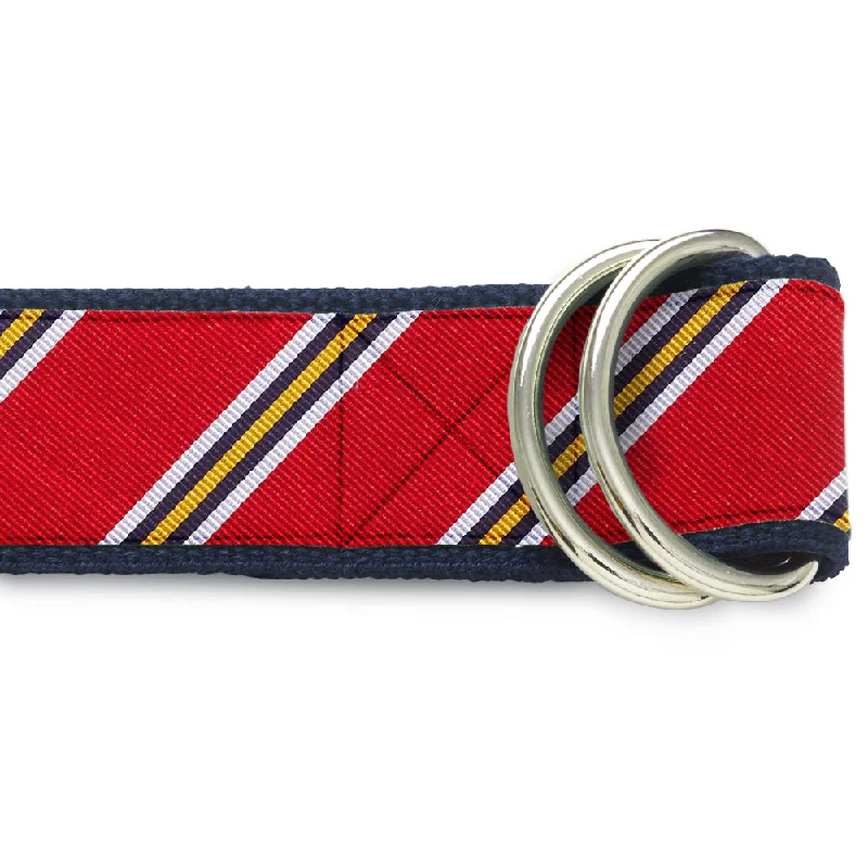 men’s casual woven belt -Flame River - D-Ring Belts