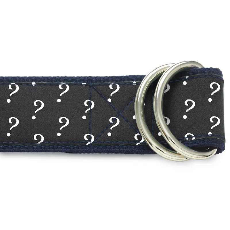 casual thick leather waist belt -Mystery D-Ring Belt