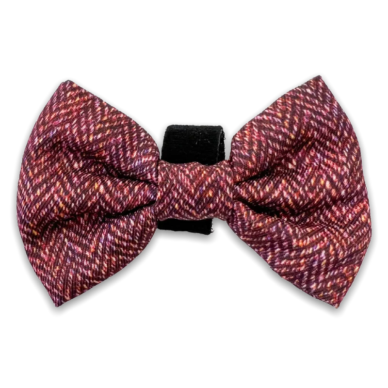 casual ties for men-Bow Tie - Country Burgundy