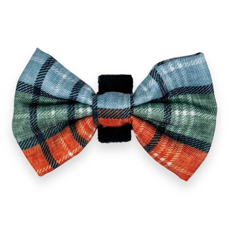 professional ties for men-Bow Tie - Harvest Plaid