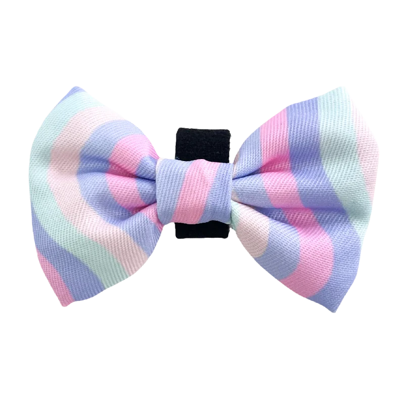 classic striped neckties-Bow Tie - PPB Pastel Swirl