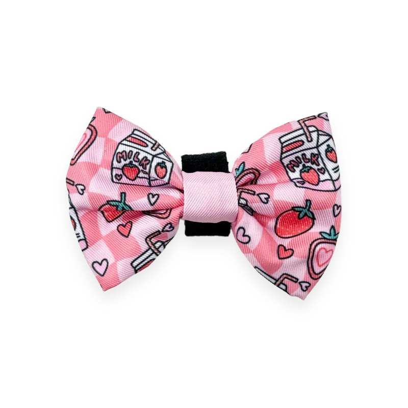 premium men's necktie sets-Bow Tie - Sweet Strawbs