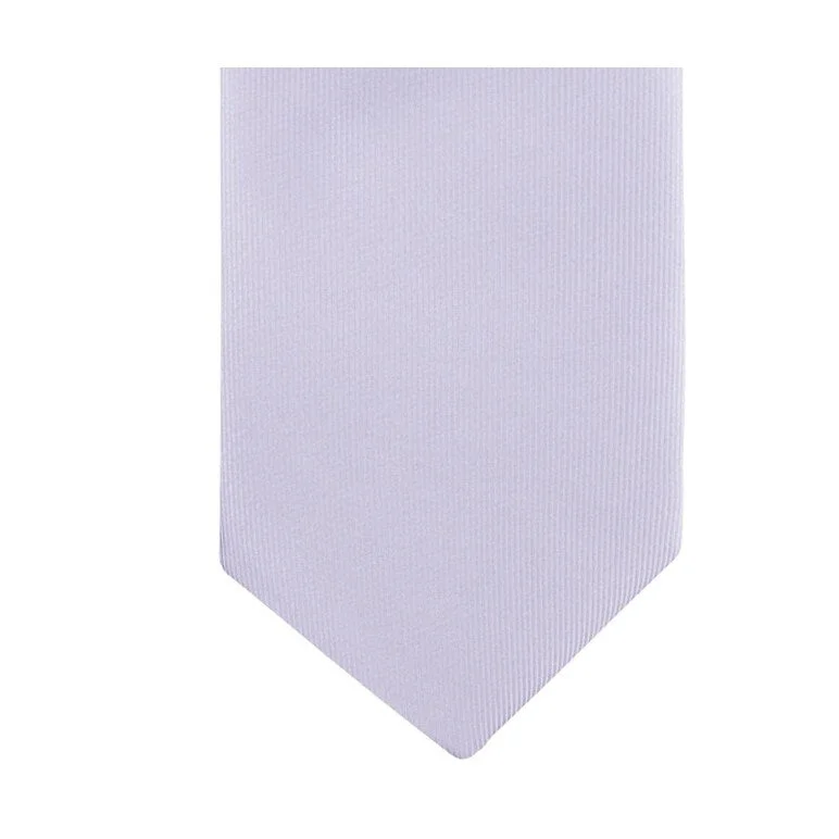 casual neckties for office-Calvin Klein Men's Unison Solid Tie Purple Size Regular