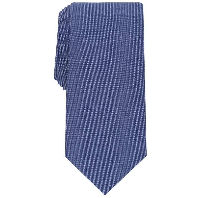 best quality designer neckties-Club Room Men's Classic Solid Tie Blue Size Regular