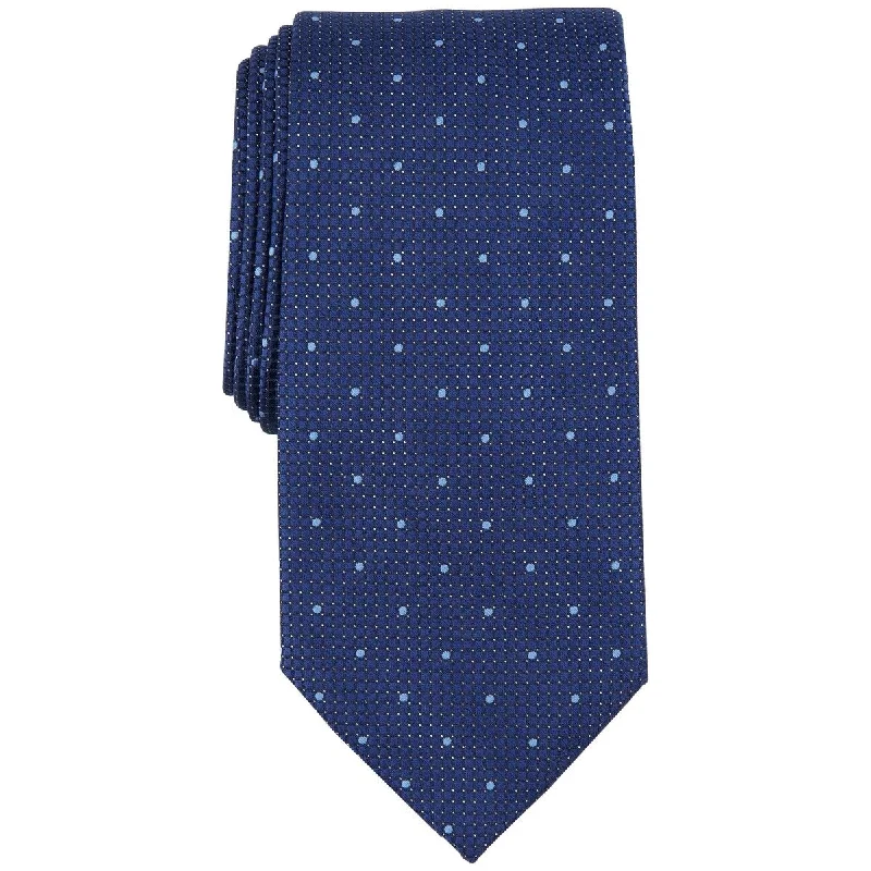 men's business attire neckties-Club Room Men's Florence Dot Tie Blue Size Regular