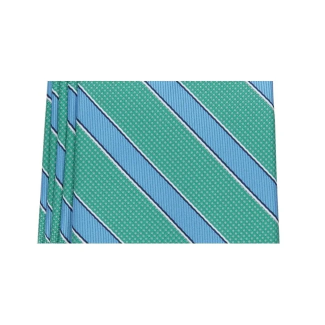 men's tie essentials-Club Room Men's Outlined Stripe Tie Green Size Regular