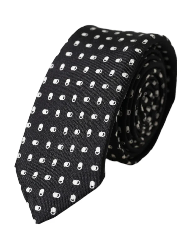 fashionable silk ties for men-Dolce & Gabbana  100%Silk Adjustable Men's Tie