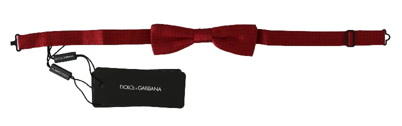 affordable necktie brands-Dolce & Gabbana Elegant  Dotted Silk Bow Men's Tie