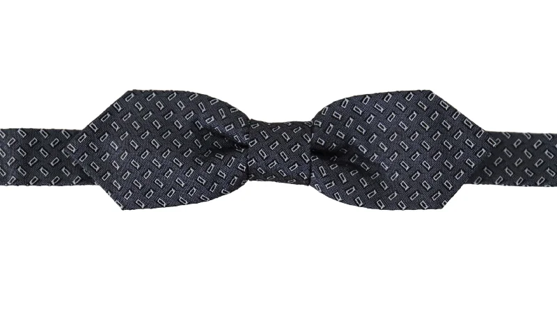 bow ties for men-Dolce & Gabbana Elegant Polka Dot Silk Bow Men's Tie