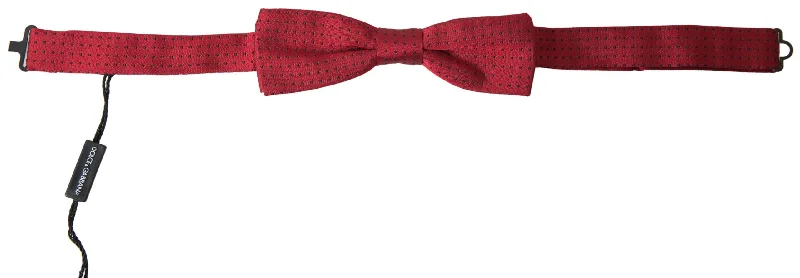 long neckties for tall men-Dolce & Gabbana Elegant Polka Dot Silk Bow Men's Tie