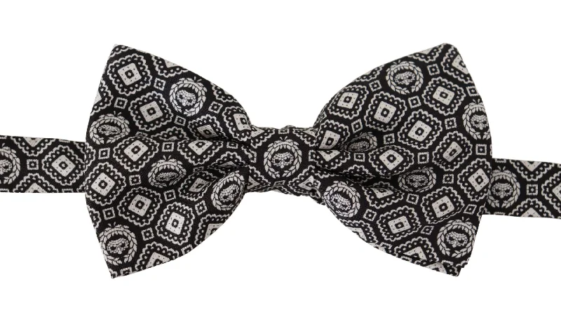 trendy ties for office wear-Dolce & Gabbana Elegant Silk  Bow Men's Tie