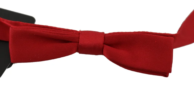 bold color neckties-Dolce & Gabbana Elegant  Silk Bow Men's Tie