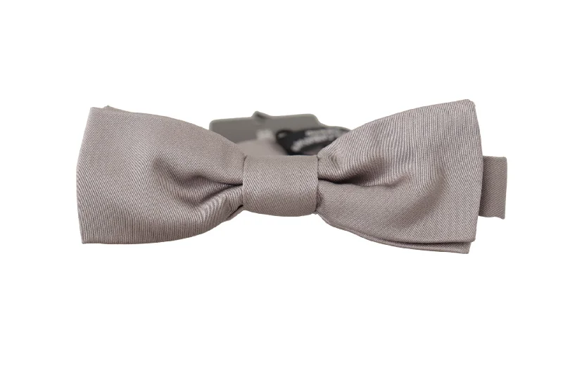 elegant silk ties-Dolce & Gabbana Elegant  Silk Bow Tie for Sophisticated Men's Evening