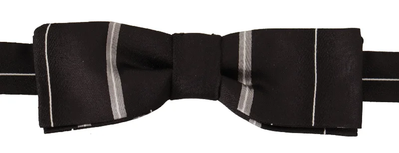 wedding necktie ideas-Dolce & Gabbana Elegant Silk Bow Tie in  and Men's