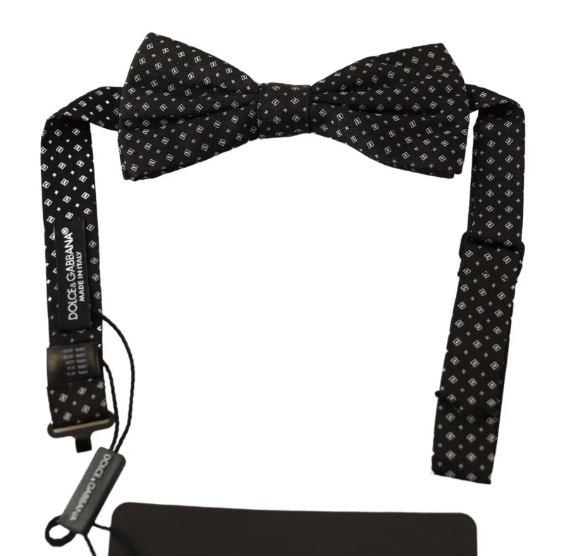 tie accessories for men-Dolce & Gabbana Elegant Silk  Fantasy Bow Men's Tie