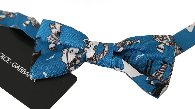 tie styles for weddings-Dolce & Gabbana Elegant Silk Jazz Club Bow Men's Tie