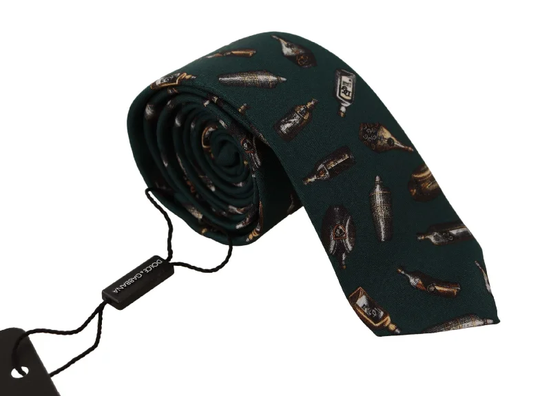 trendy silk neckties-Dolce & Gabbana Elegant Silk Men's Designer Bow Men's Tie