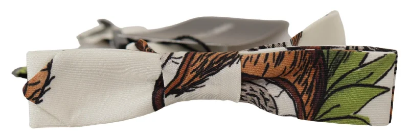 affordable ties for men-Dolce & Gabbana Elegant  Silk Patterned Bow Men's Tie