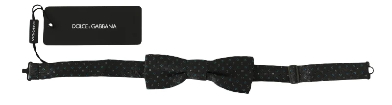 men's stylish neckties for work-Dolce & Gabbana Elegant  Silk Patterned Bow Men's Tie