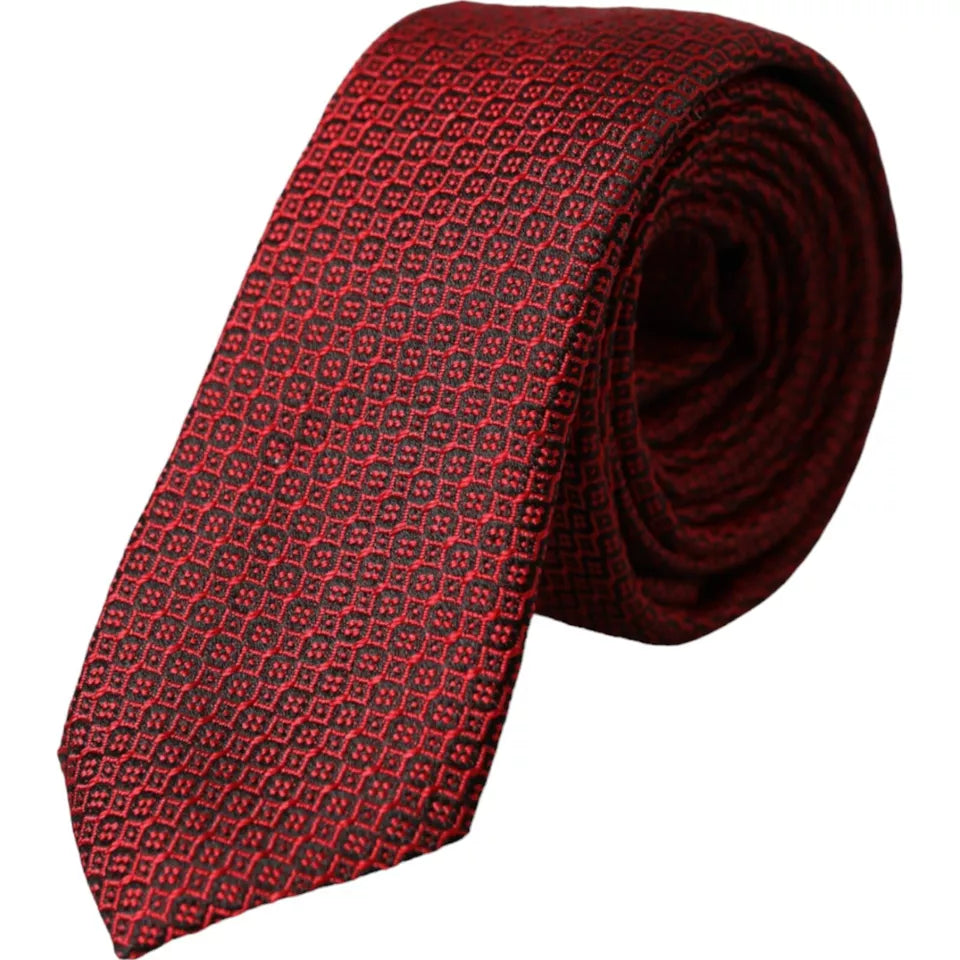 men's wedding attire neckties-Dolce & Gabbana  Patterned 100% Silk Adjustable Men Men's Tie