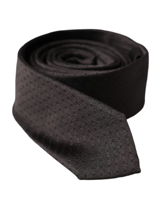 men's casual bow ties-Dolce & Gabbana  Silk Adjustable Men Men's Tie