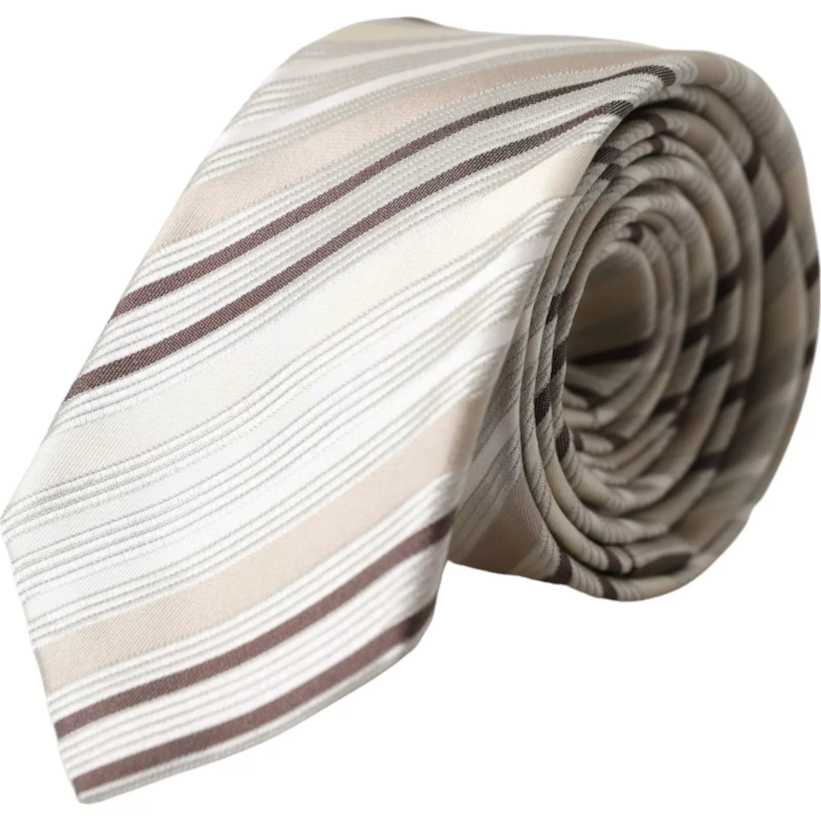 affordable business neckties-Dolce & Gabbana  Stripes Fantasy Silk Adjustable Men Men's Tie