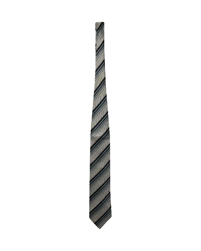 colorful business ties-Ermenegildo Zegna Striped Tie in Multicolor Silk