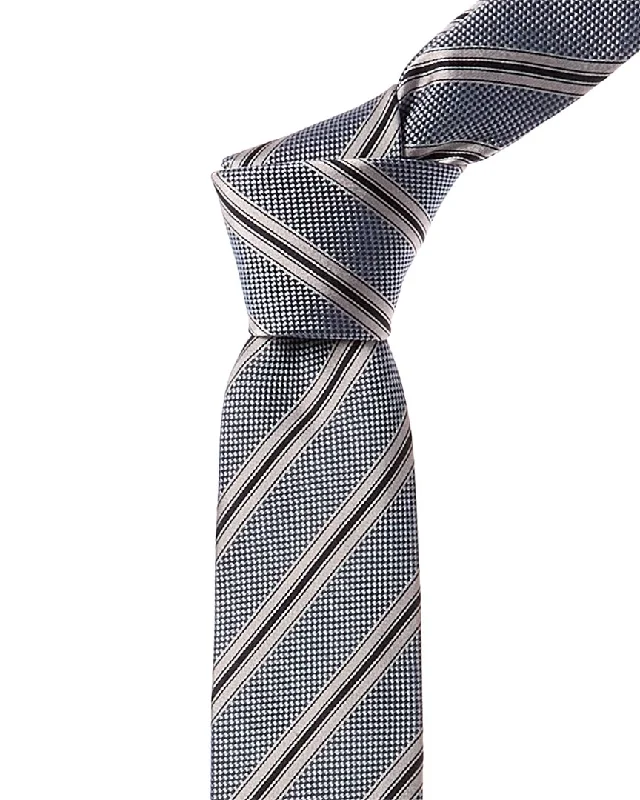 tie styles for formal occasions-Hugo Boss Light/Pastel Blue Silk Tie