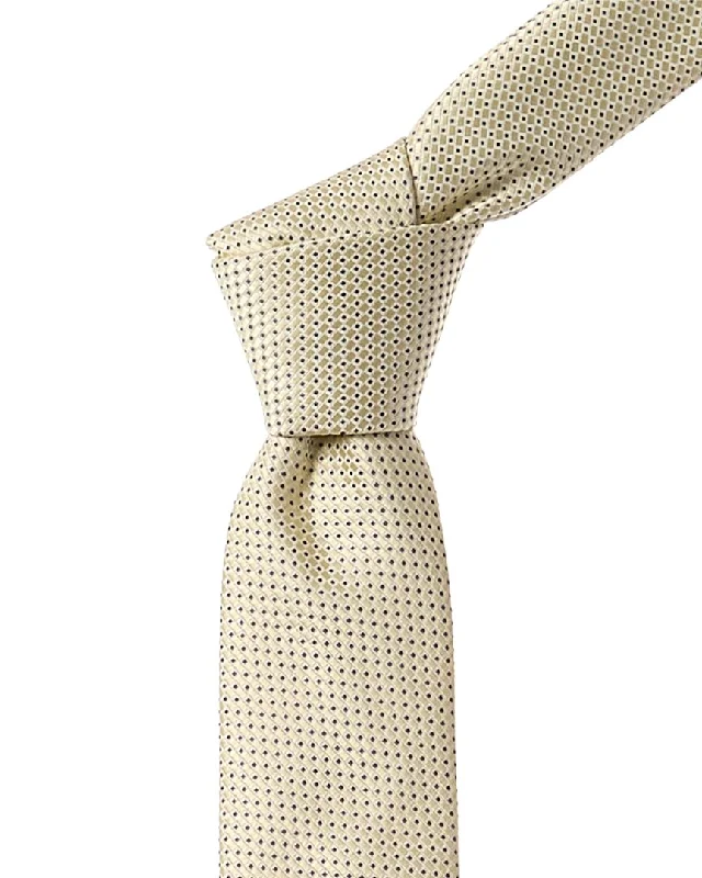 affordable wedding ties-Hugo Boss Medium Yellow Tie