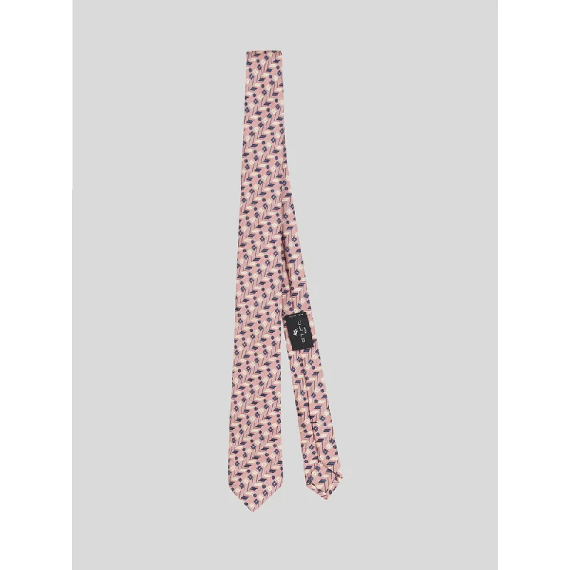 best silk ties for weddings-JACQUARD TIE WITH GEOMETRIC PATTERN